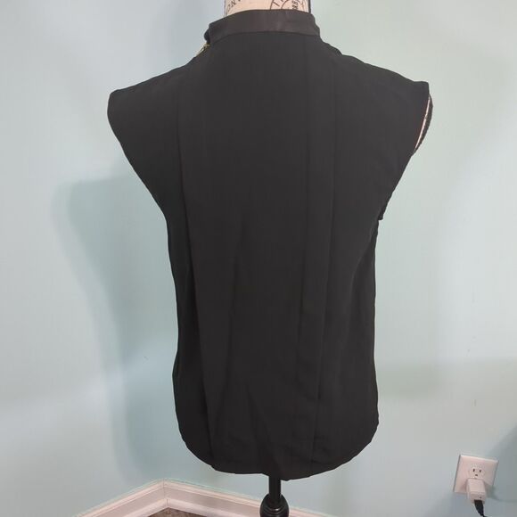 Miss me mm couture black flowy sleeveless blouse small - Picture 2 of 5